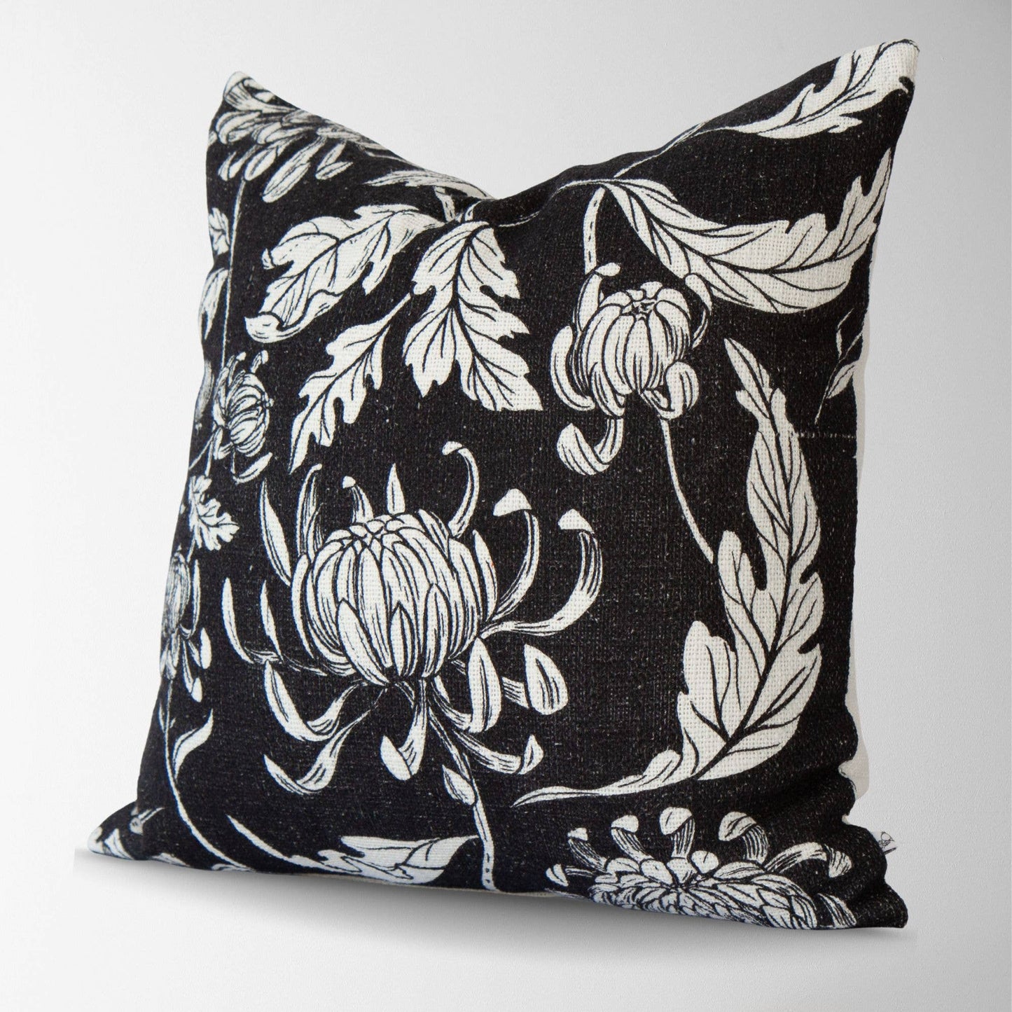 Everly Vintage Peony Block Print Floral Pillow Cover