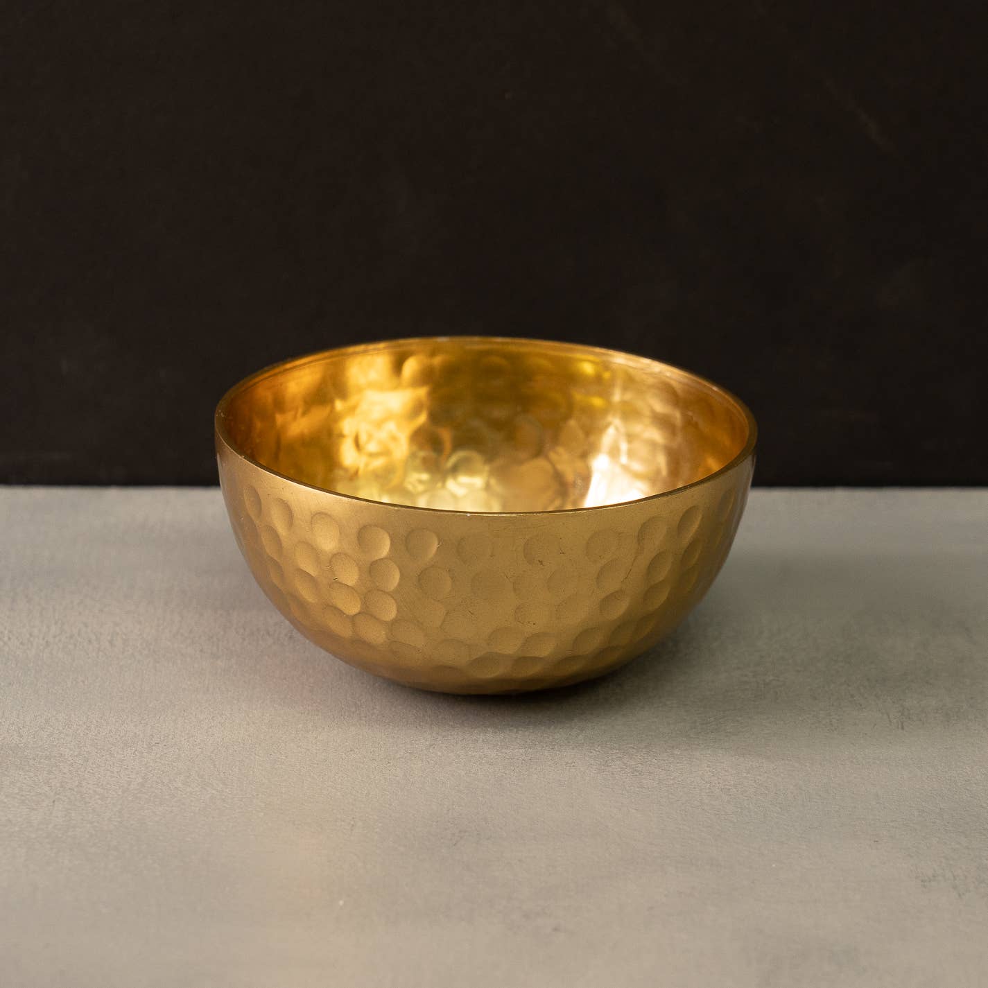 Mini Gold Aluminum Hammered Bowl