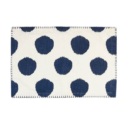 Indigo dots placemats set of 4