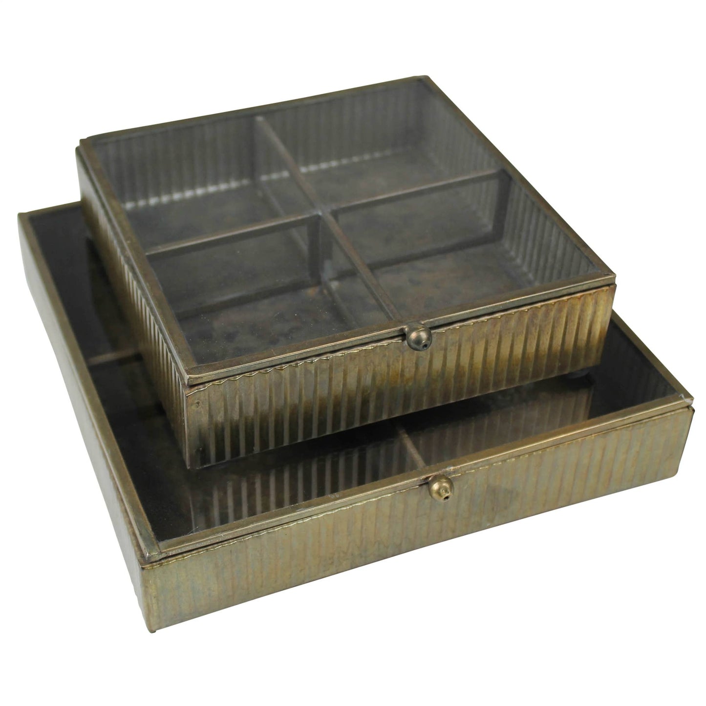 Hawn Square Box, Brass - Sm