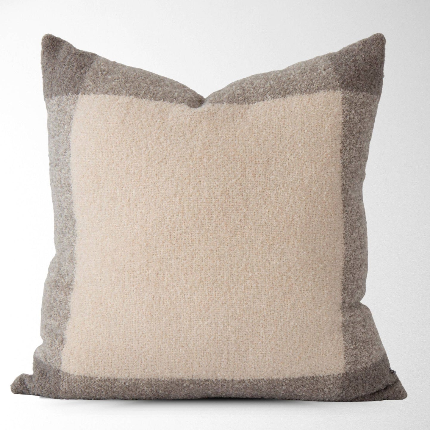 Oden Boucle with Border Pillow Cover