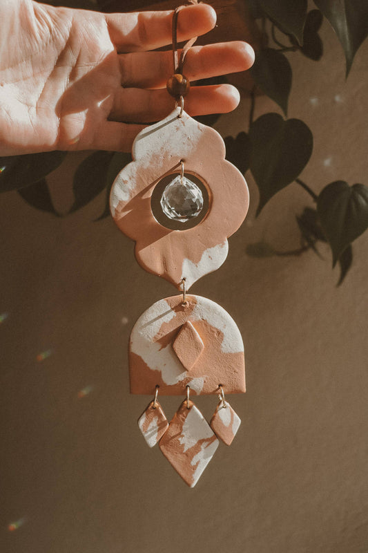 Marbled Moroccan Style Terracotta Clay Wall Hanging