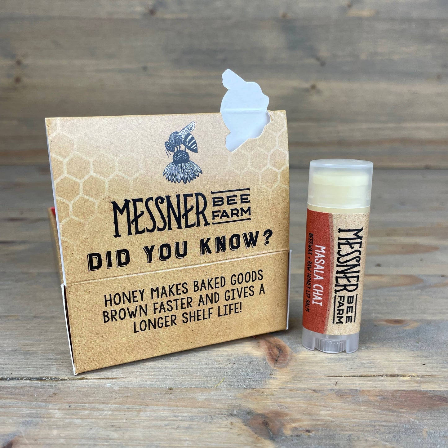 Masala Chai Lip Balm bees wax and raw honey