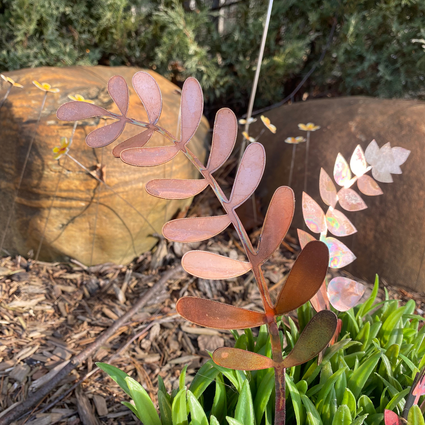 Large Copper Fern Frond