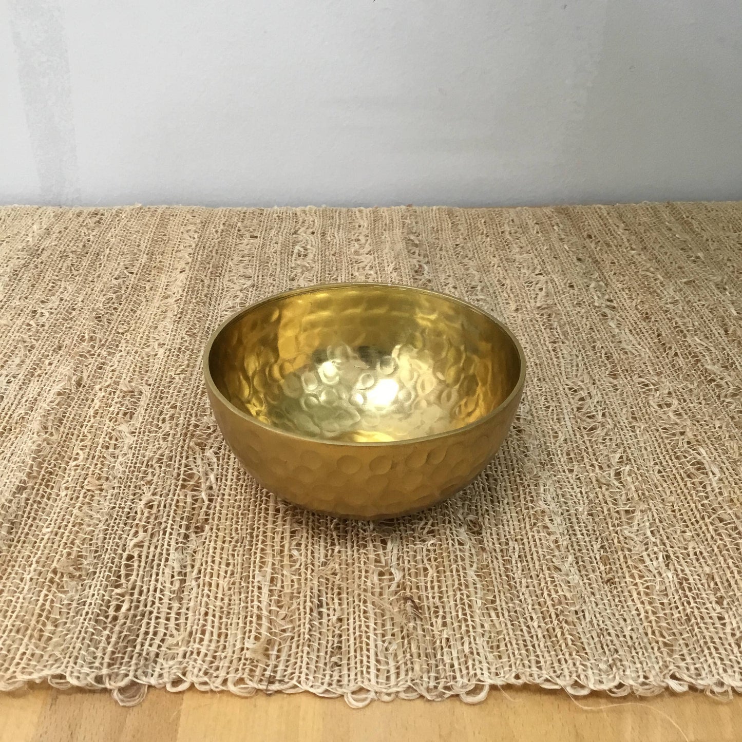 Mini Gold Aluminum Hammered Bowl