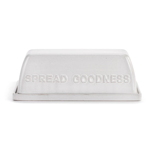 White Spread Goodness Butter Dish