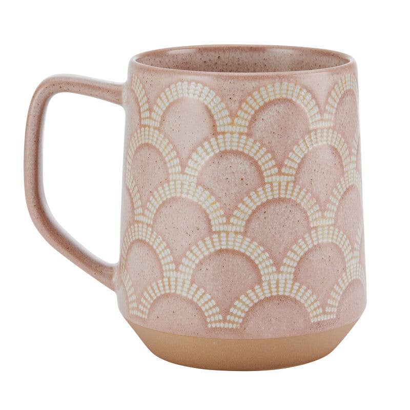 Pfaltzgraff 17Oz Mug Scallop Blush  Open Stock