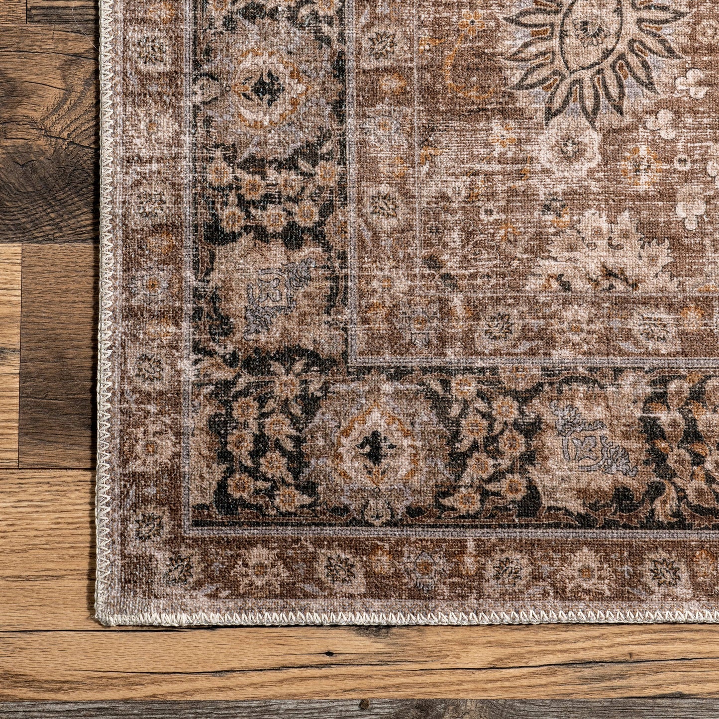 Lauren Liess Bayberry Vintage Machine Washable Area Rug