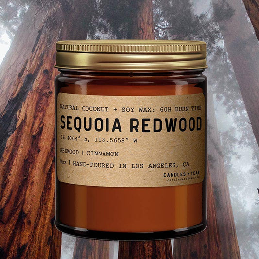 Sequoia Redwood California Candle: Natural Coconut Soy Wax