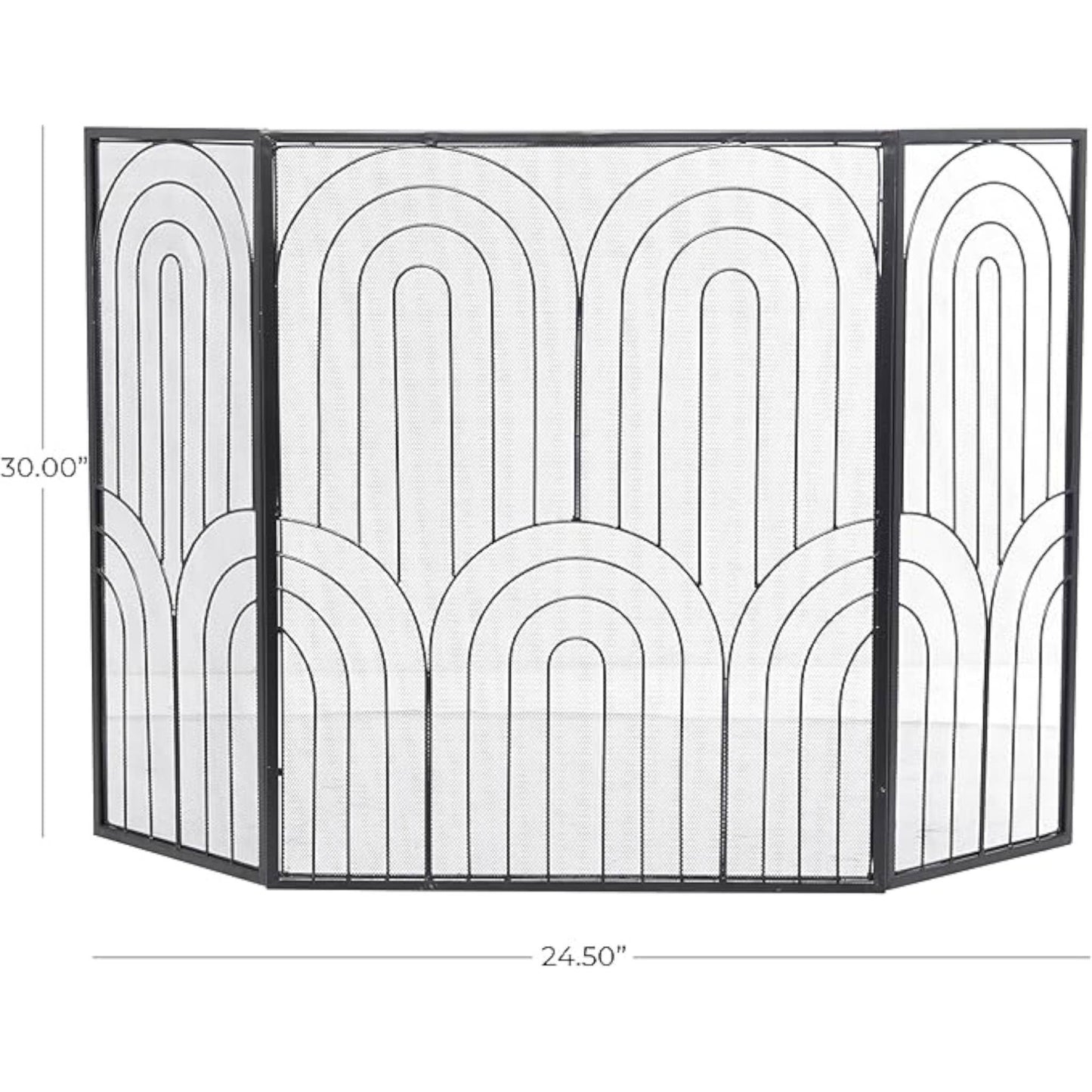 Metal Fireplace Screen 48"W, 30"H