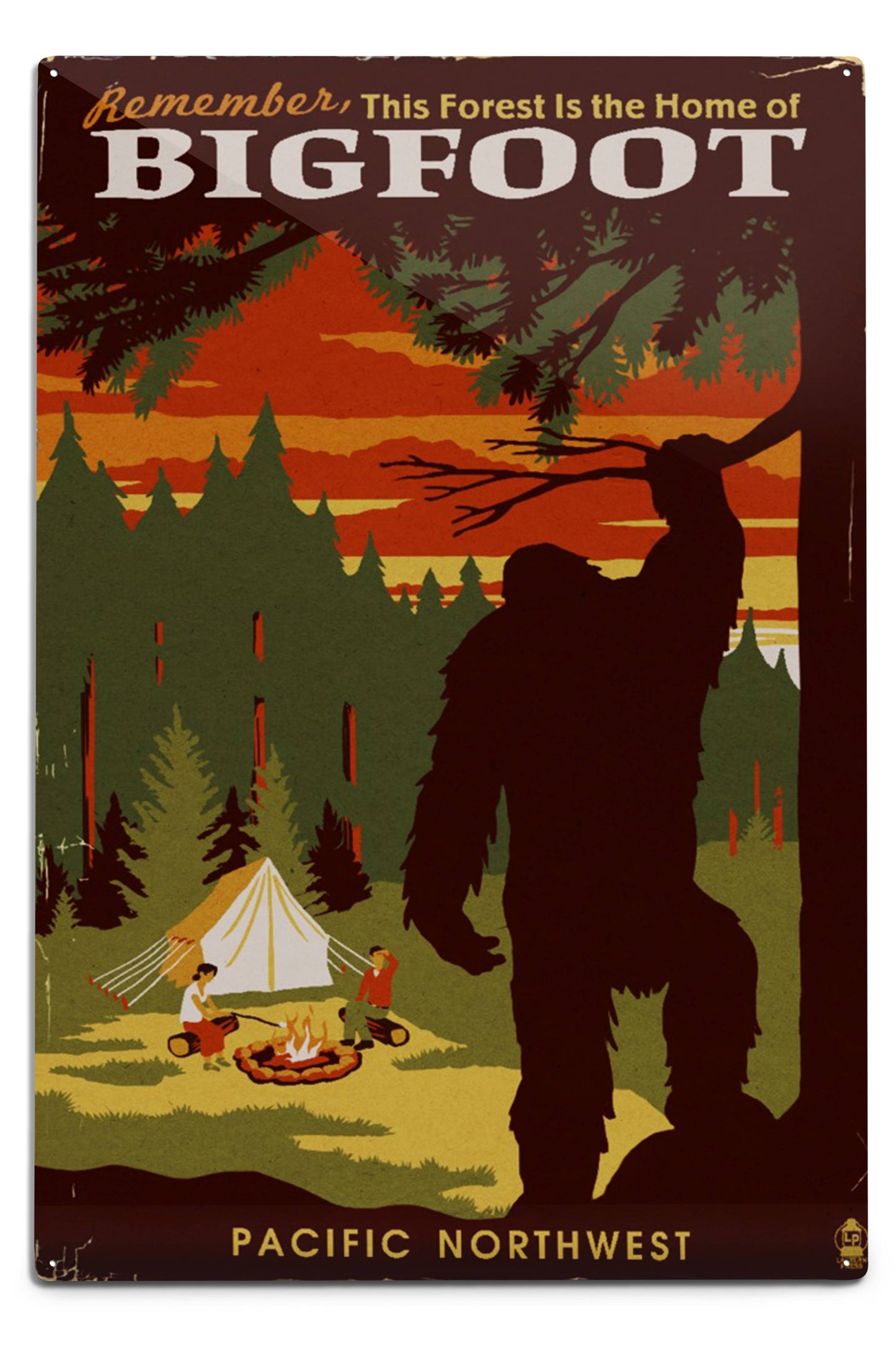 Pacific Northwest, Home of Bigfoot Wall Decor (9 Options)