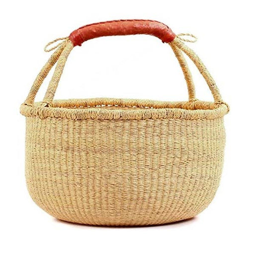 African Basket | Bolga Ghana Basket Dye Free 14"-16"