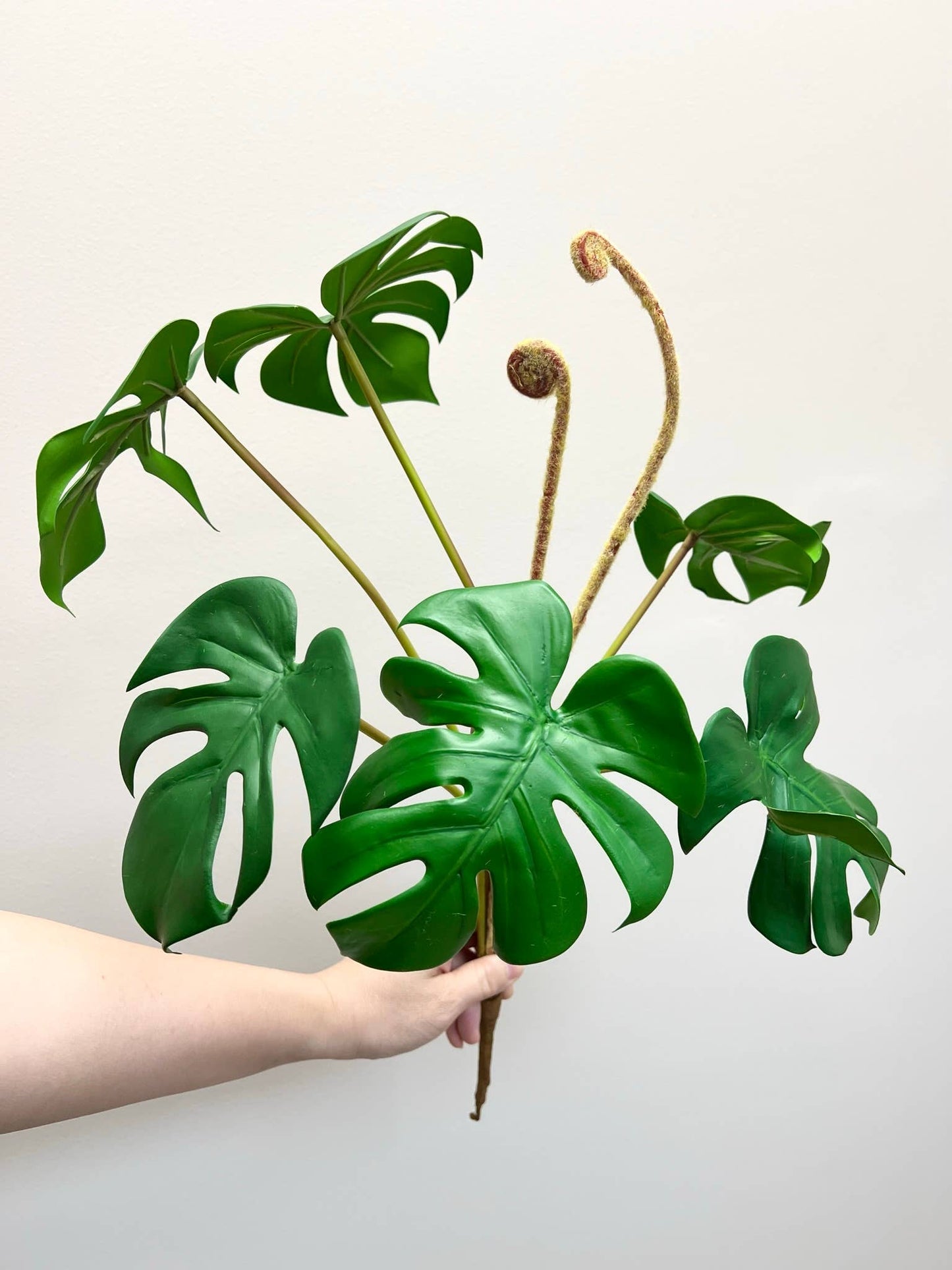 22" Premium Quality Artificial Monstera Bush Plant