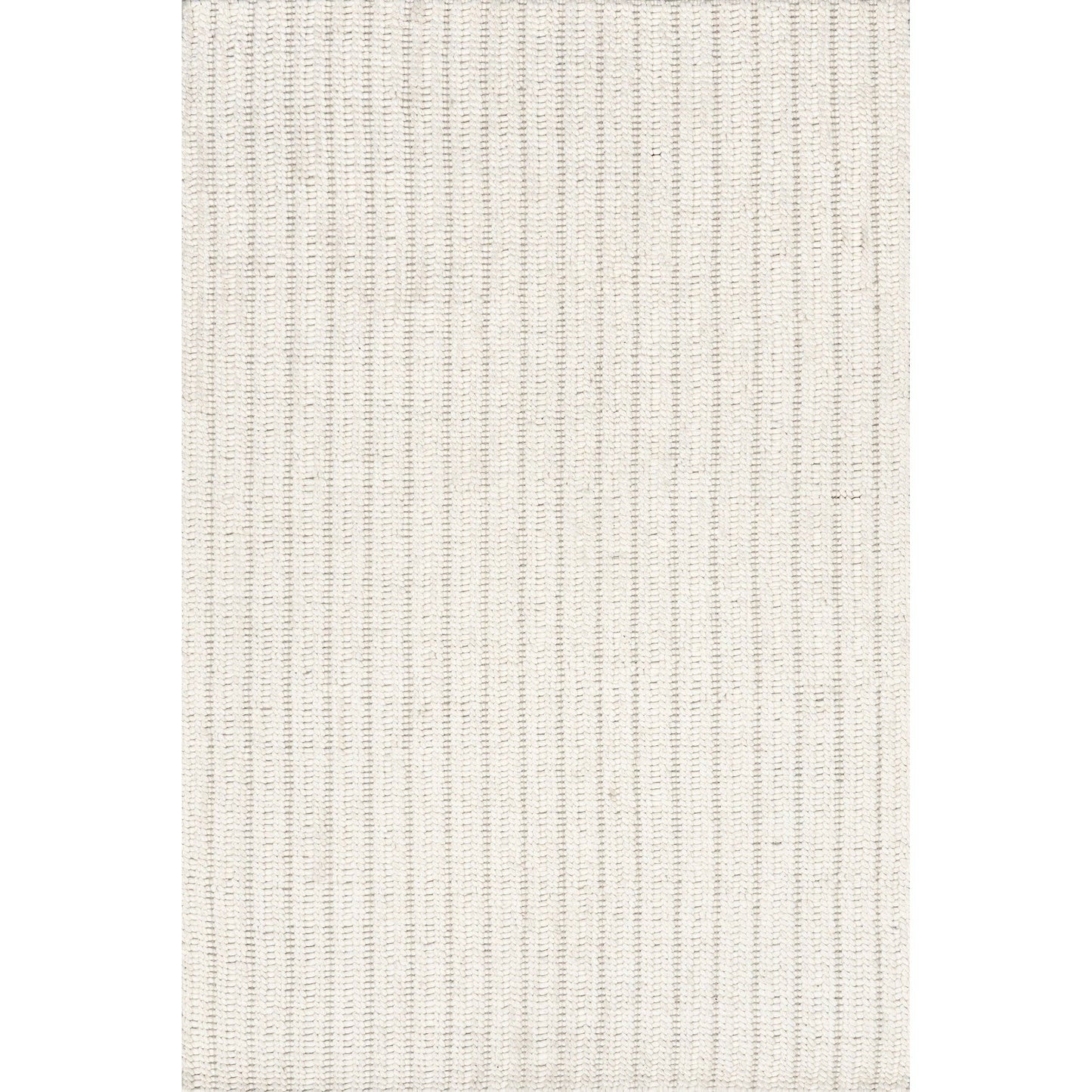 Aaleigha Casual Striped Wool Area Rug