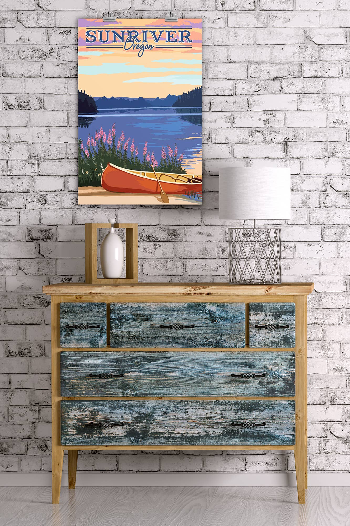 Sunriver, Oregon, Canoe and Lake Wall Decor (9 Options)