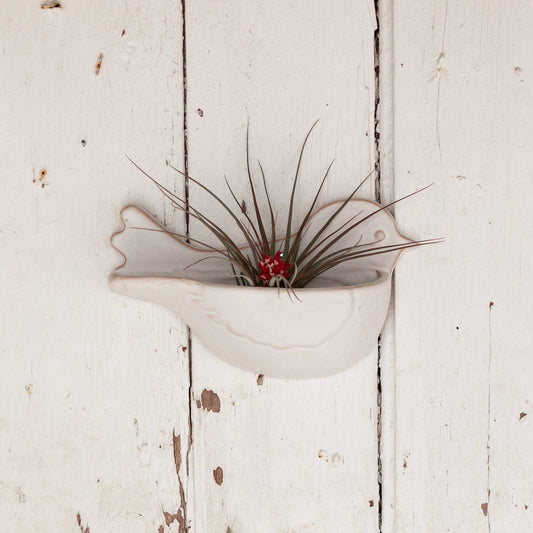 Stoneware Bird Wall Pocket (PC)