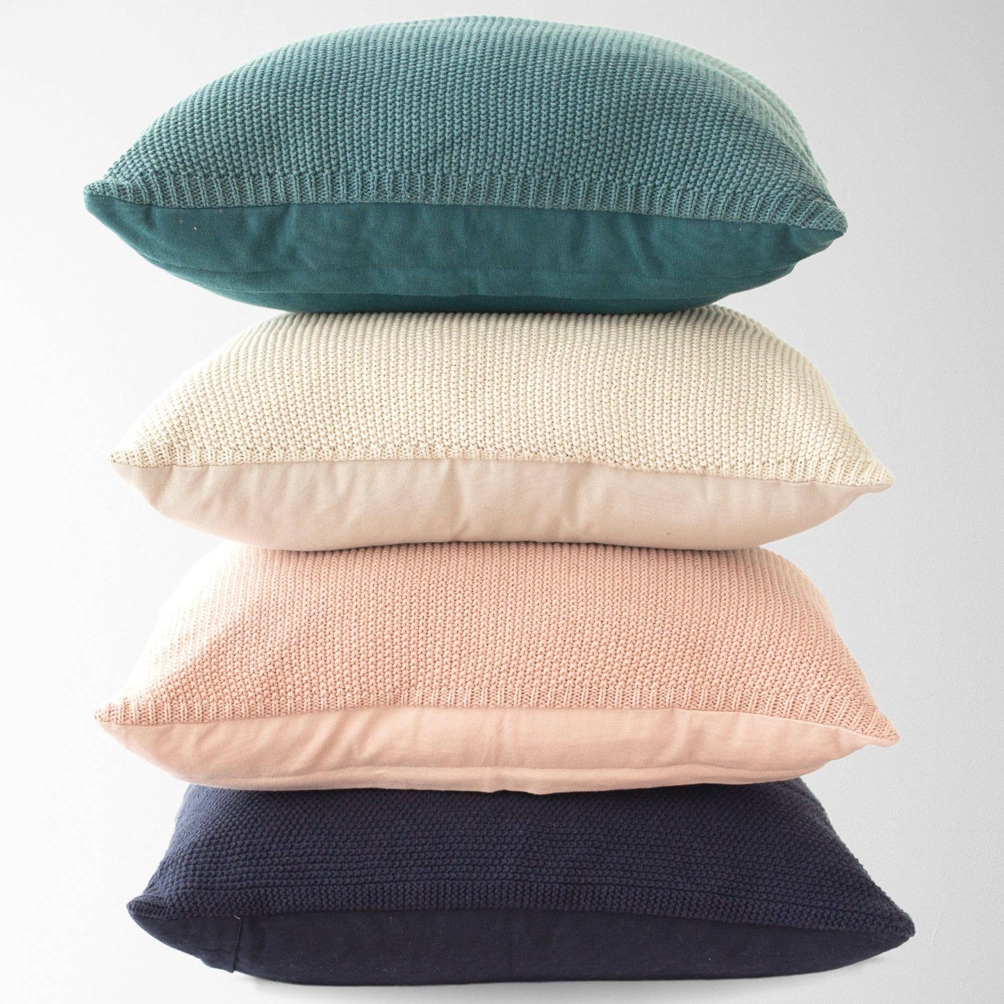 Sia Cotton Seedstitch Knit Pillow Cover