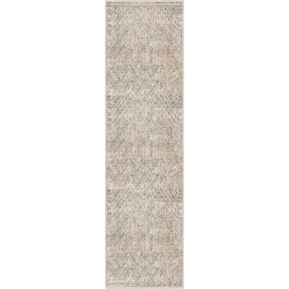 Anya Vintage Tribal Chevron Ivory Flat-Weave Rug