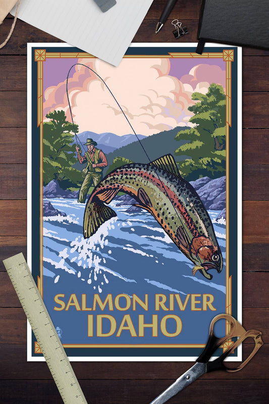 Salmon River, Idaho, Fly Fishing Wall Decor (9 Options)