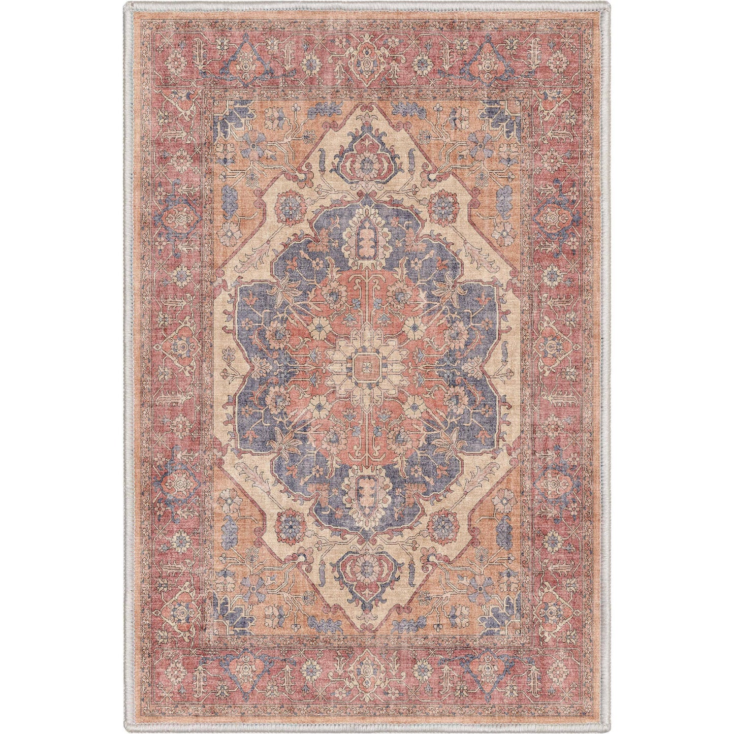 Antigua Vintage Persian Oriental Flat-Weave Rug