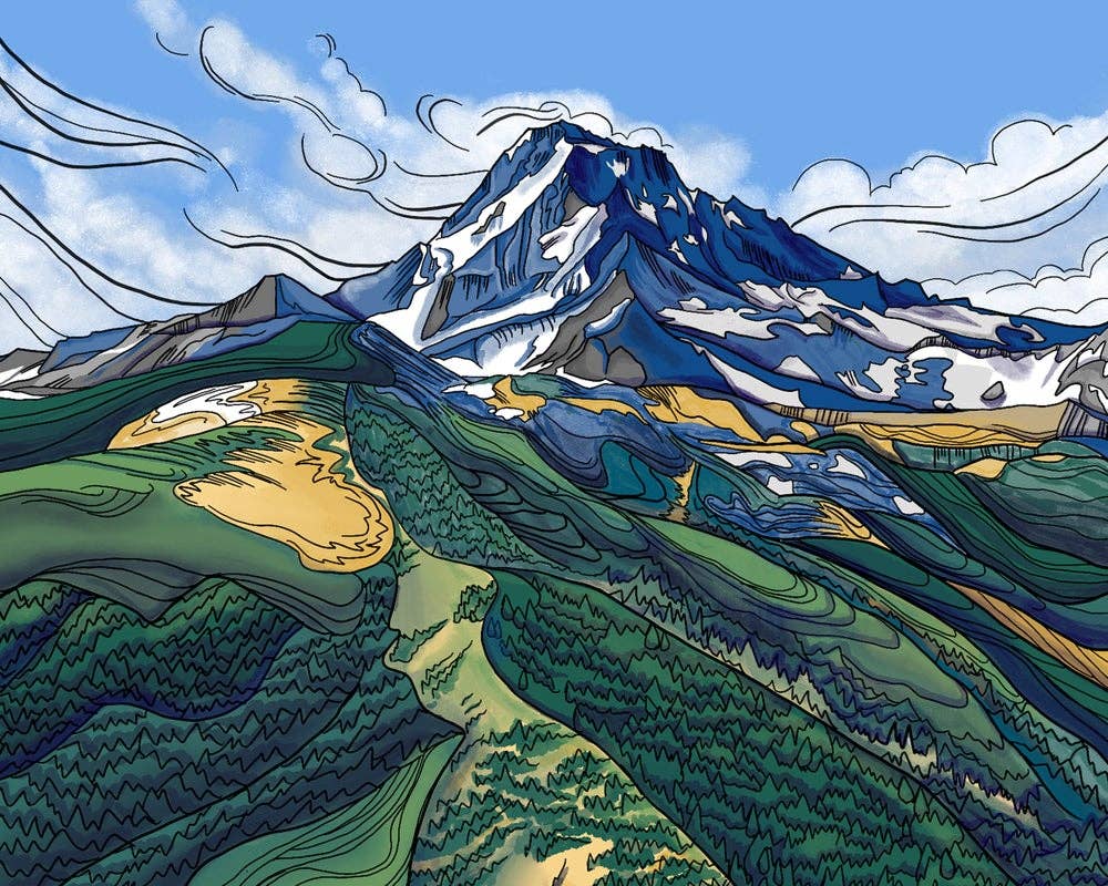 Mount Jefferson art print