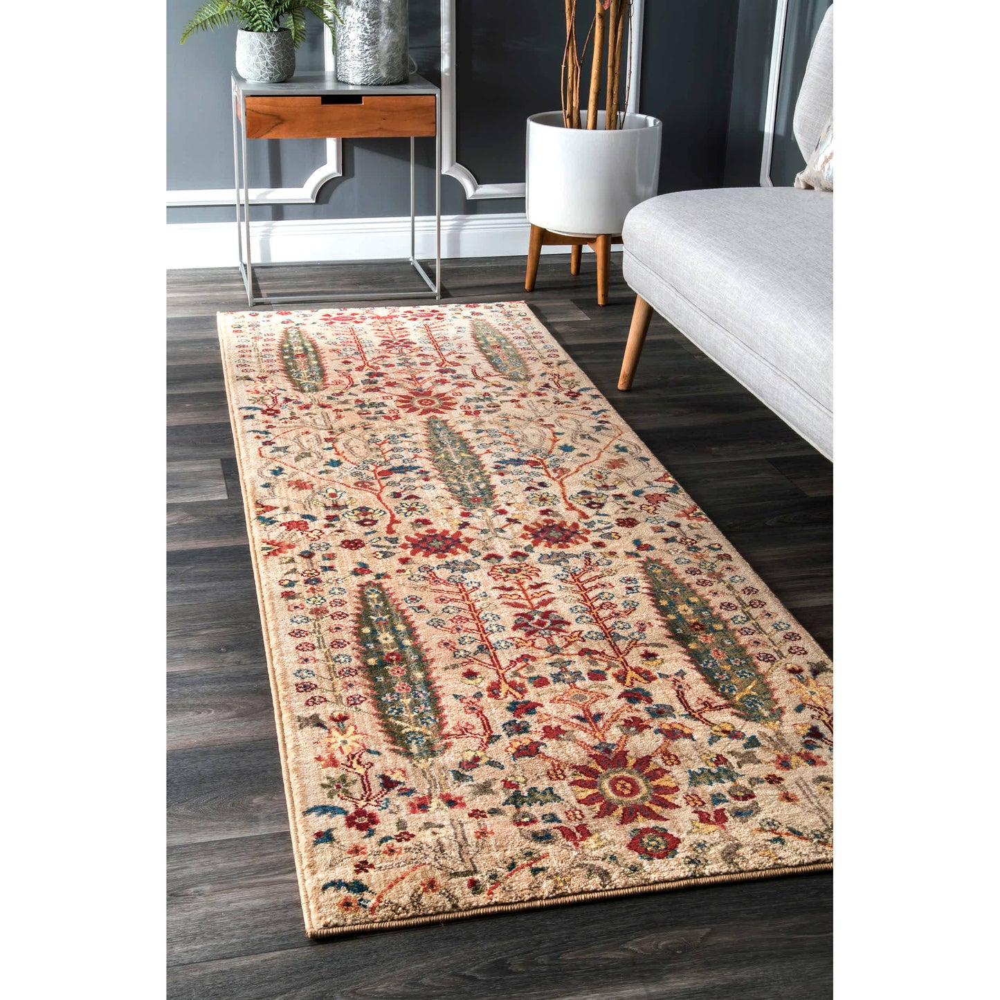 Dasilva Tribal Fringe Area Rug