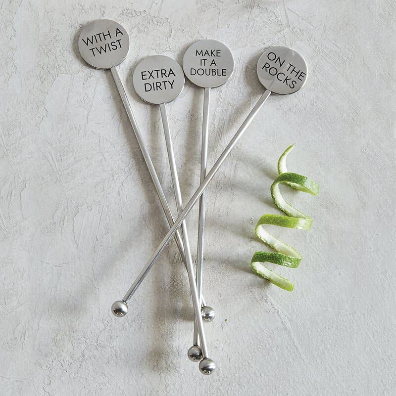 Stainless Steel Stir Sticks - Cocktails