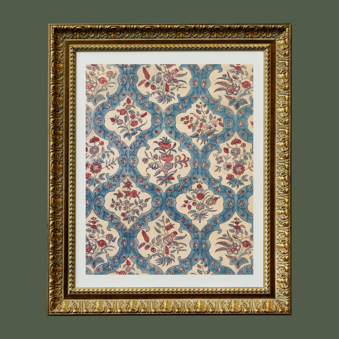 Chintz Textile Pattern Art Print