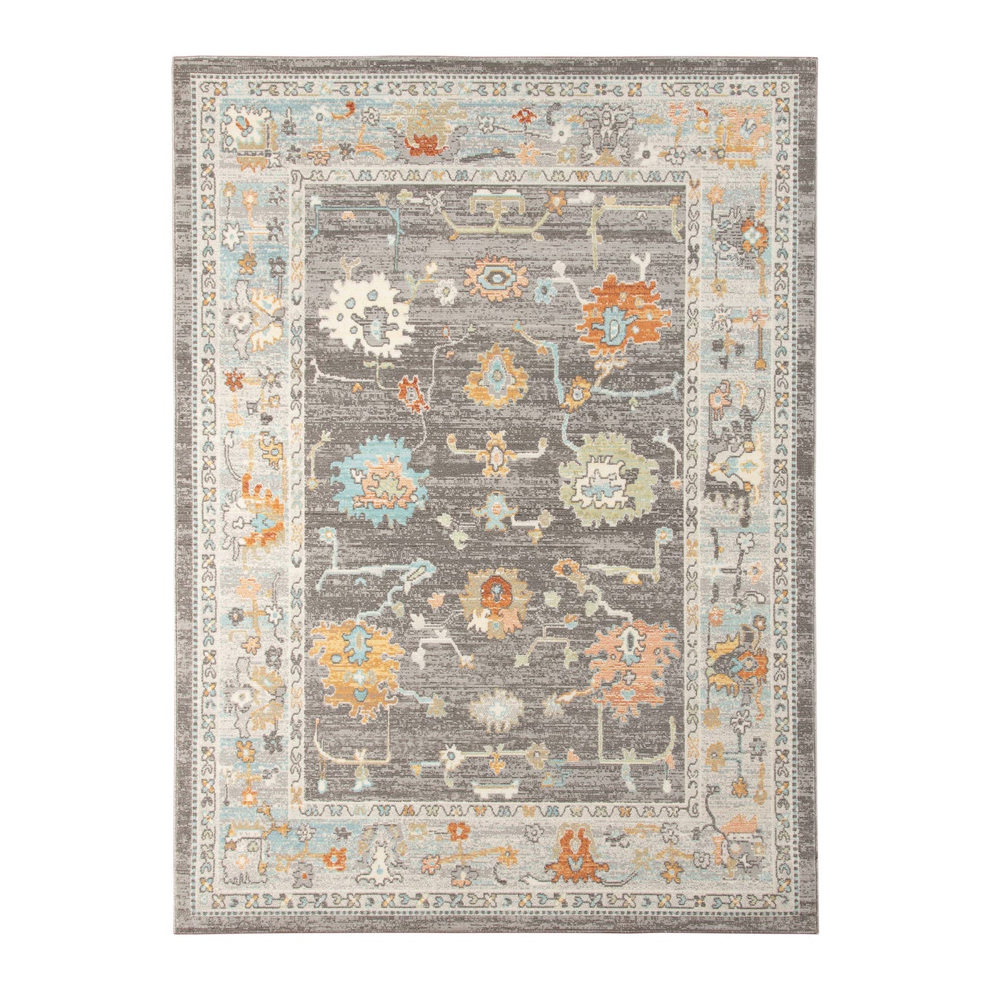 Bohemian Seaford Bordered Area Rug