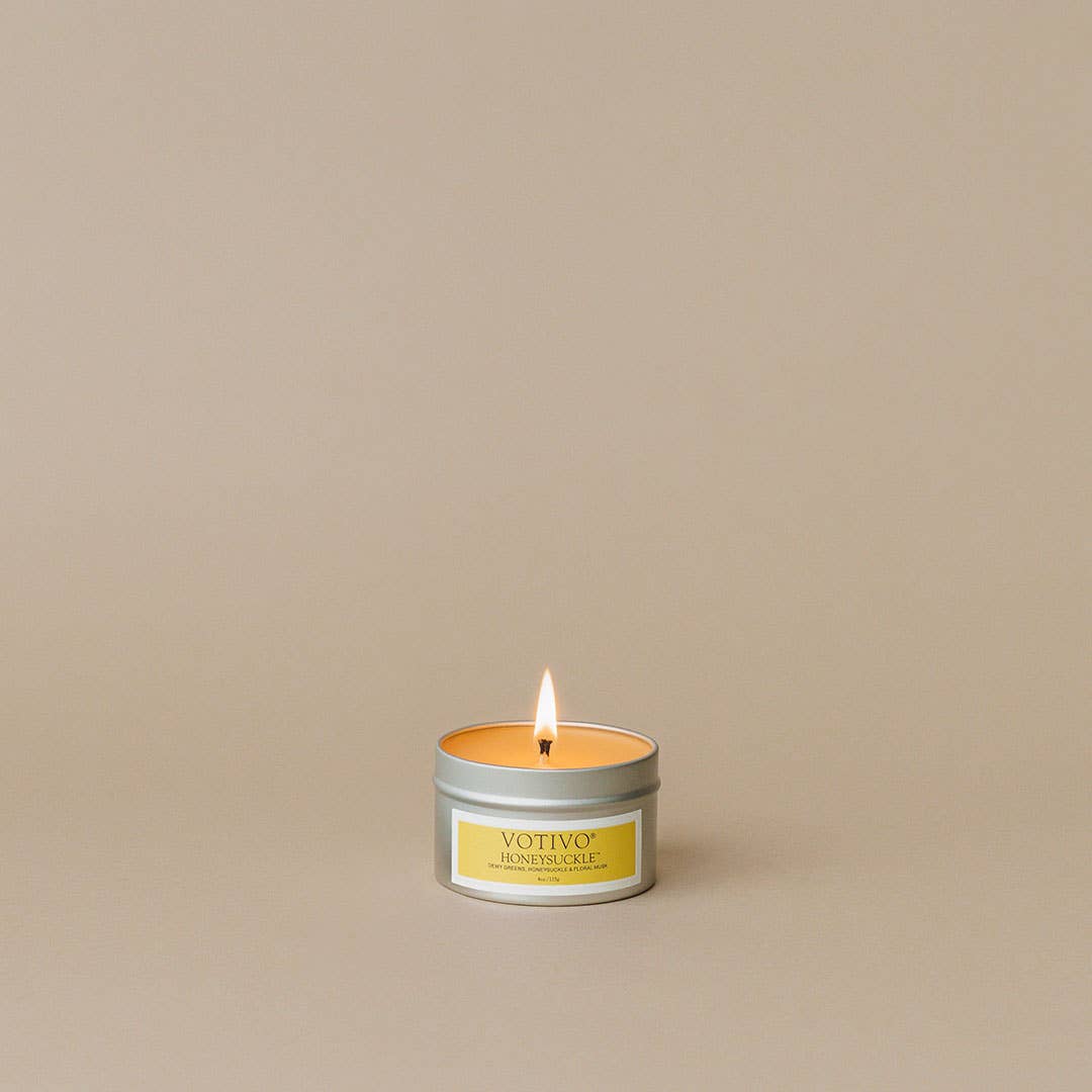 Aromatic Travel Tin Candle - Honeysuckle