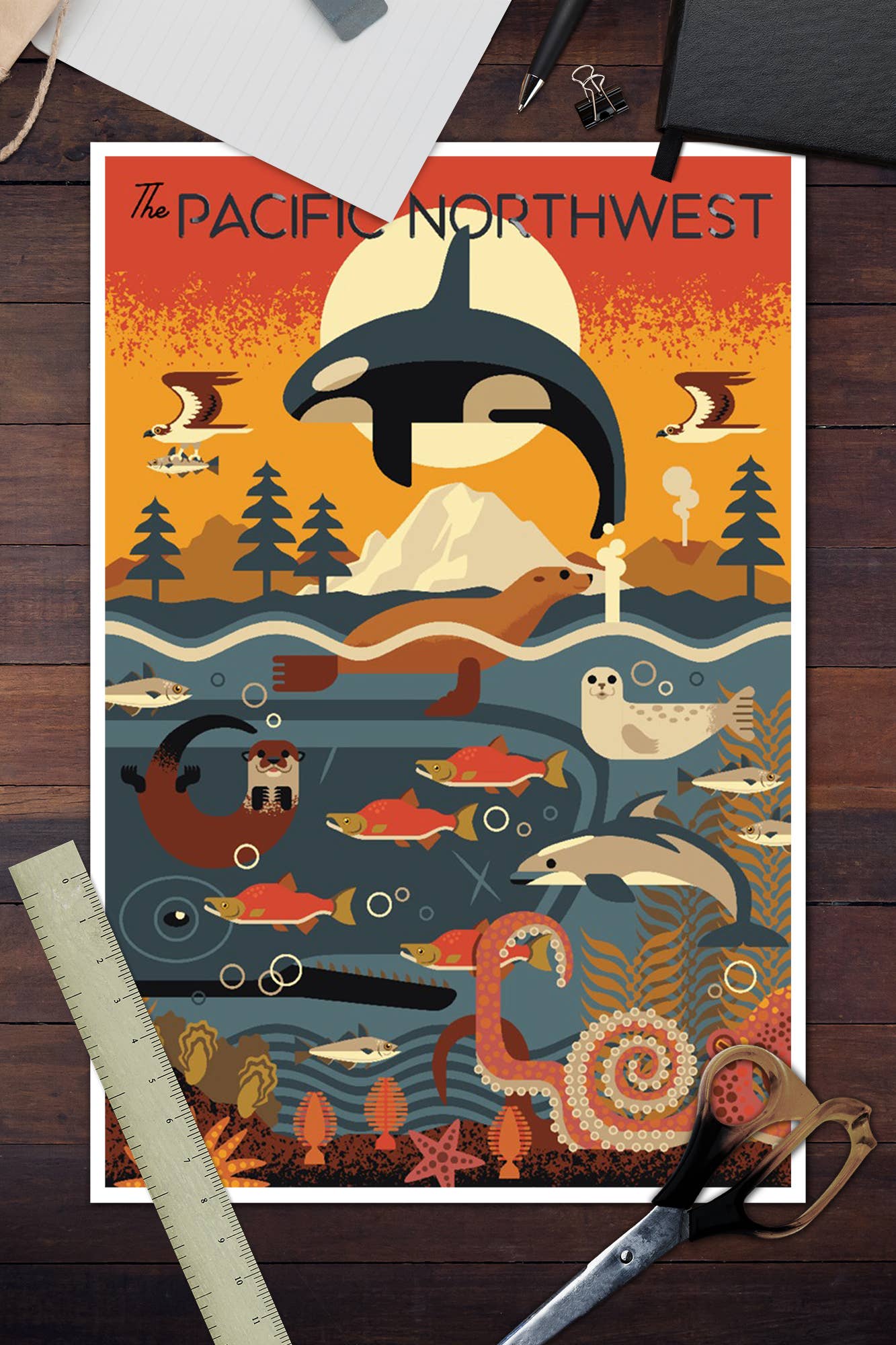 Pacific Northwest, Marine Animals Wall Decor (9 Options)