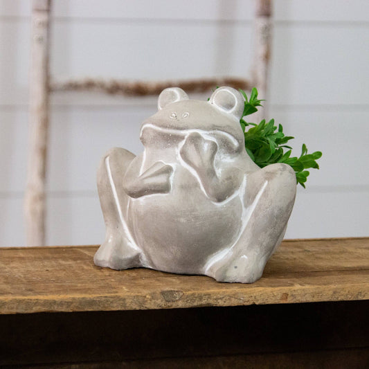 Cement Planter - Frog (PC)