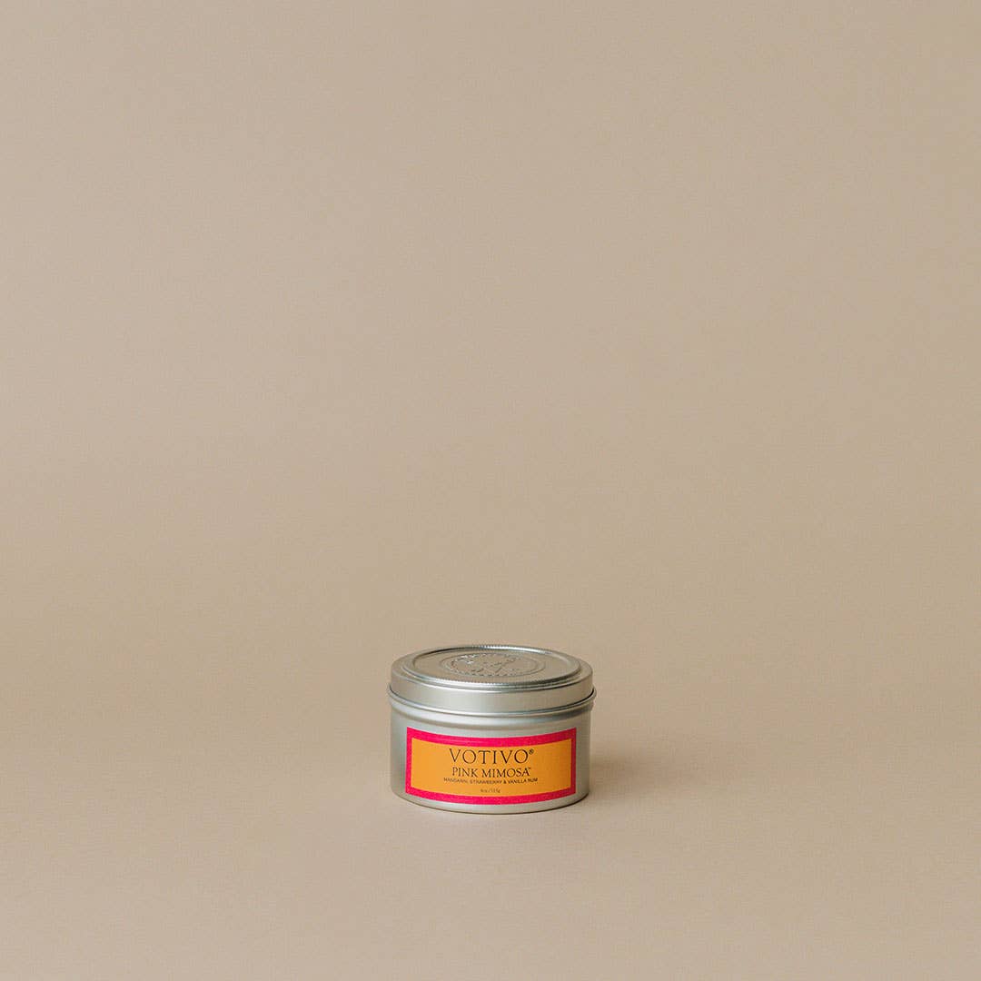 Aromatic Travel Tin Candle - Pink Mimosa