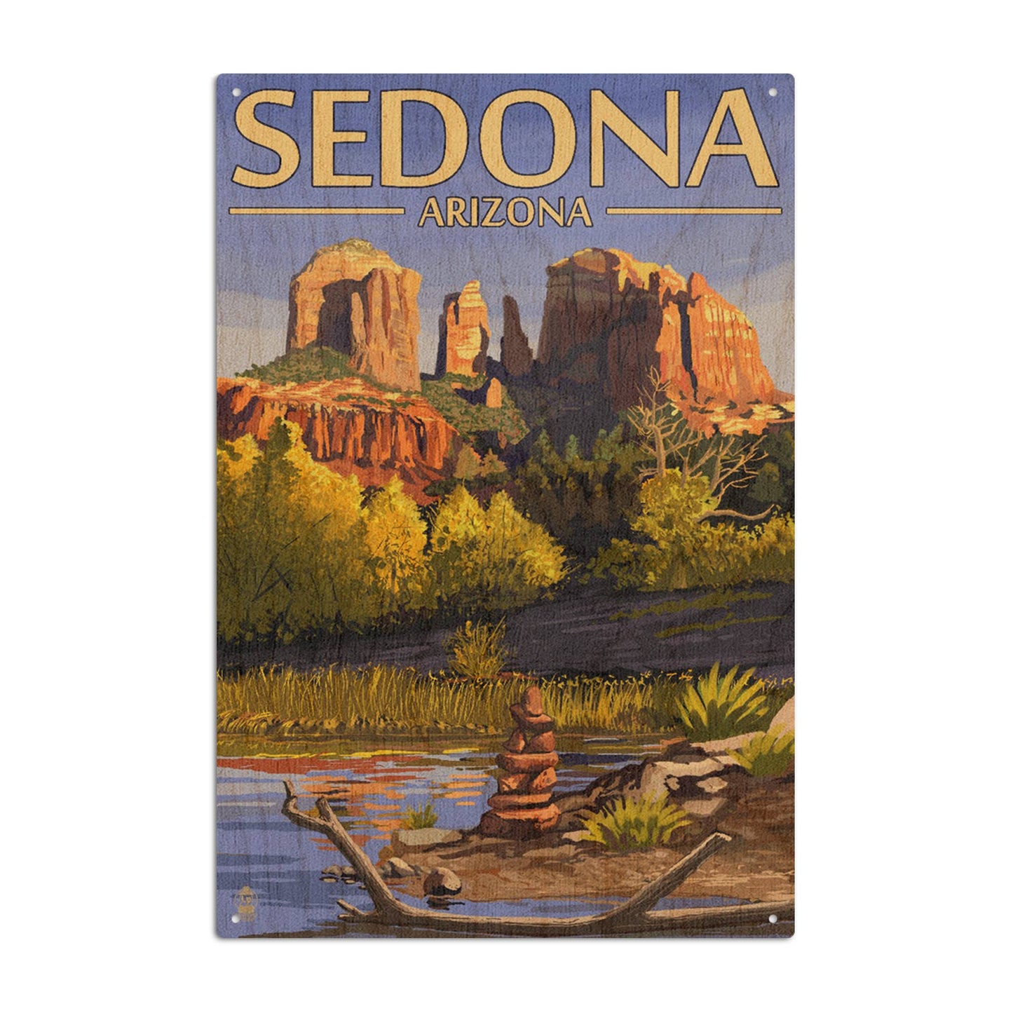 Sedona, Arizona, Cathedral Rock Wall Decor (9 Options)