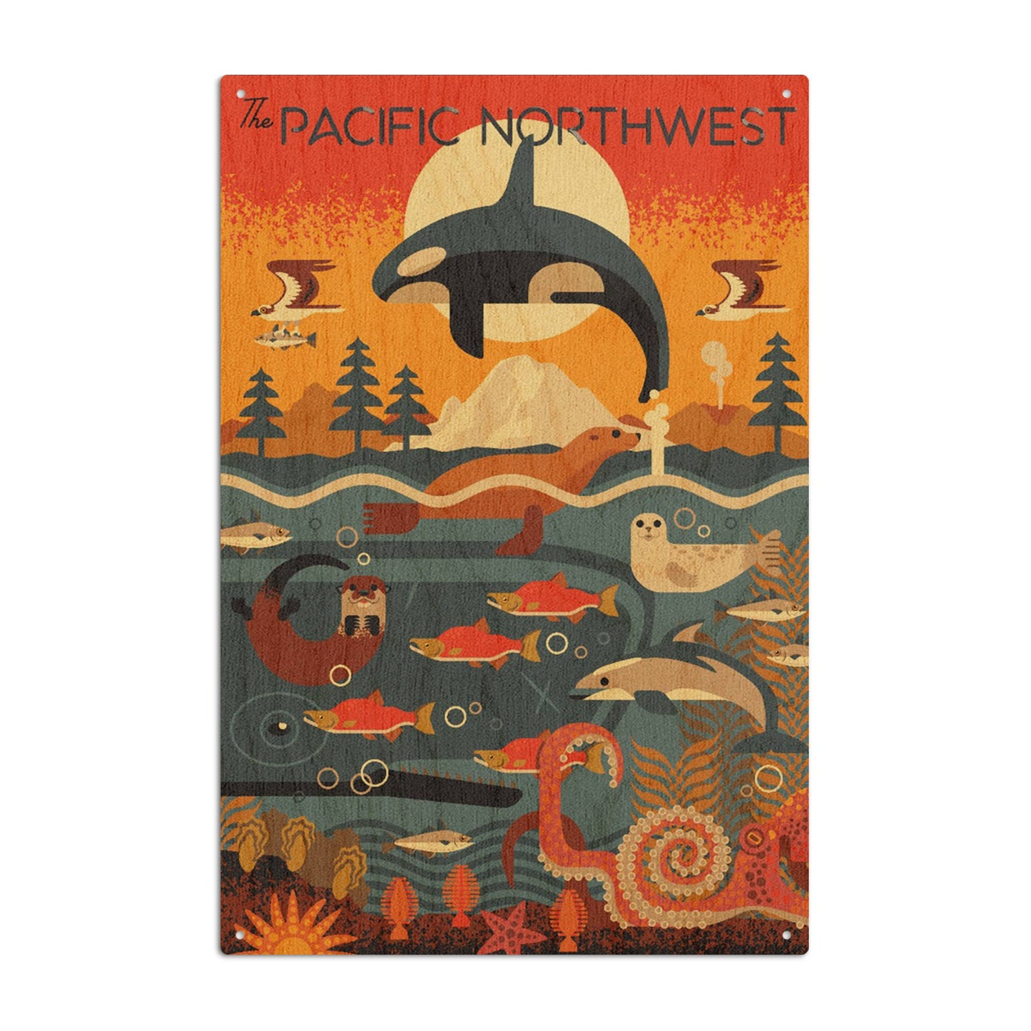 Pacific Northwest, Marine Animals Wall Decor (9 Options)