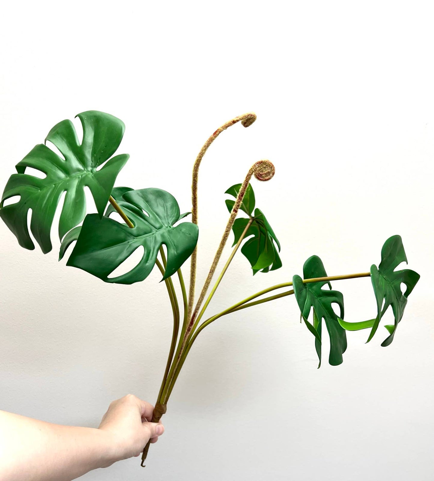 22" Premium Quality Artificial Monstera Bush Plant