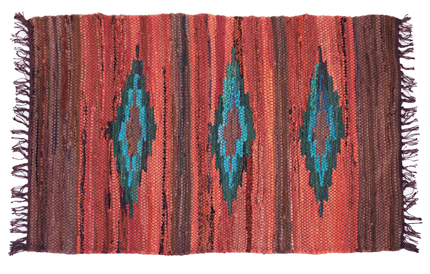 Dakota 2 X 3 Brick Small throw rug Southwestern mesa verde