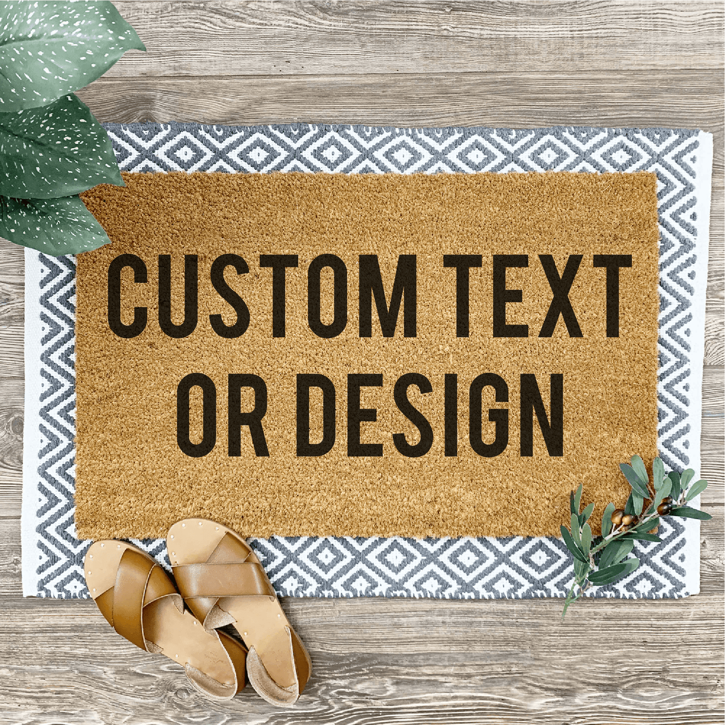 Personalized Door Mat - Custom Logo or Text