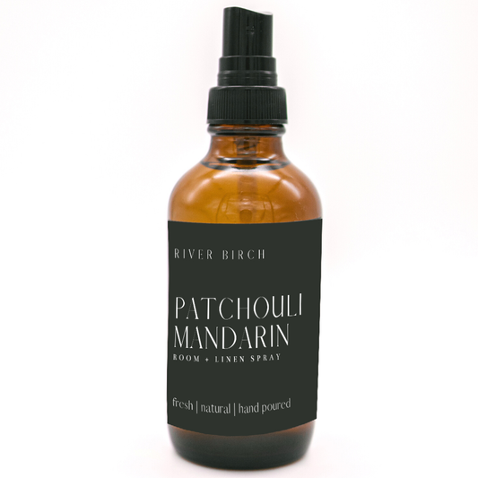 Patchouli Mandarin - 4 oz Amber Glass Room + Linen Spray