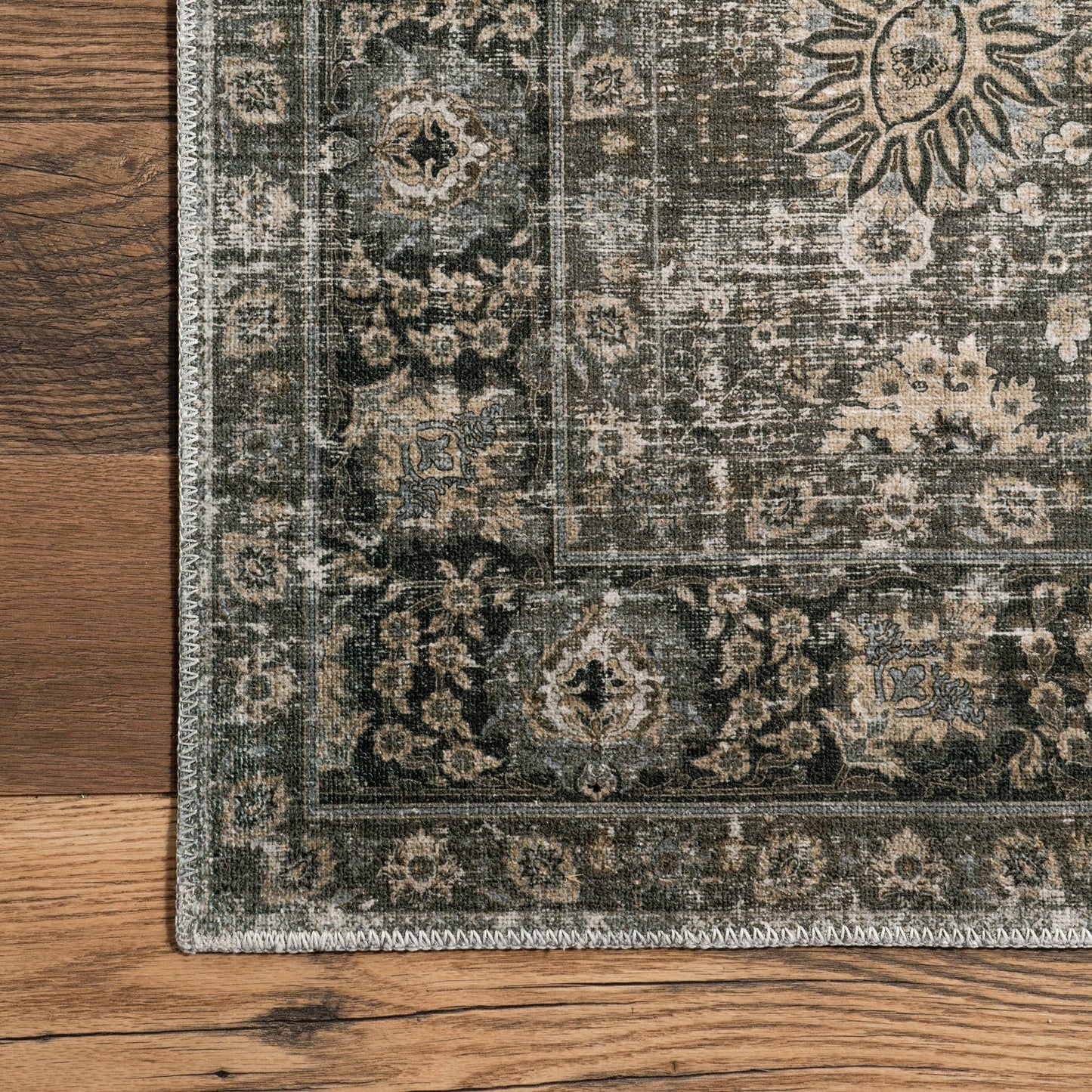 Lauren Liess Bayberry Vintage Machine Washable Area Rug