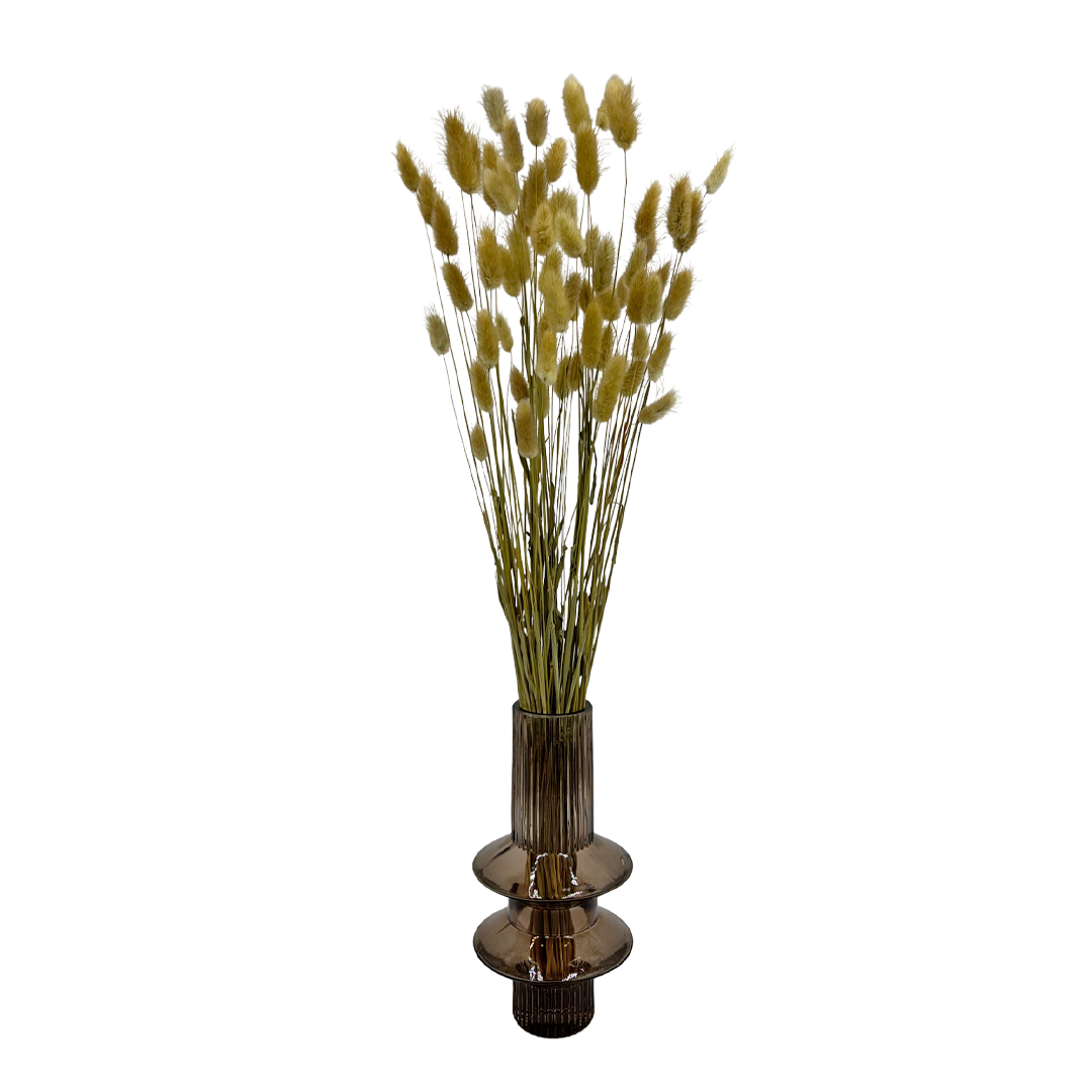 Decorative Brown Modern Handmade Glass Flower Vase