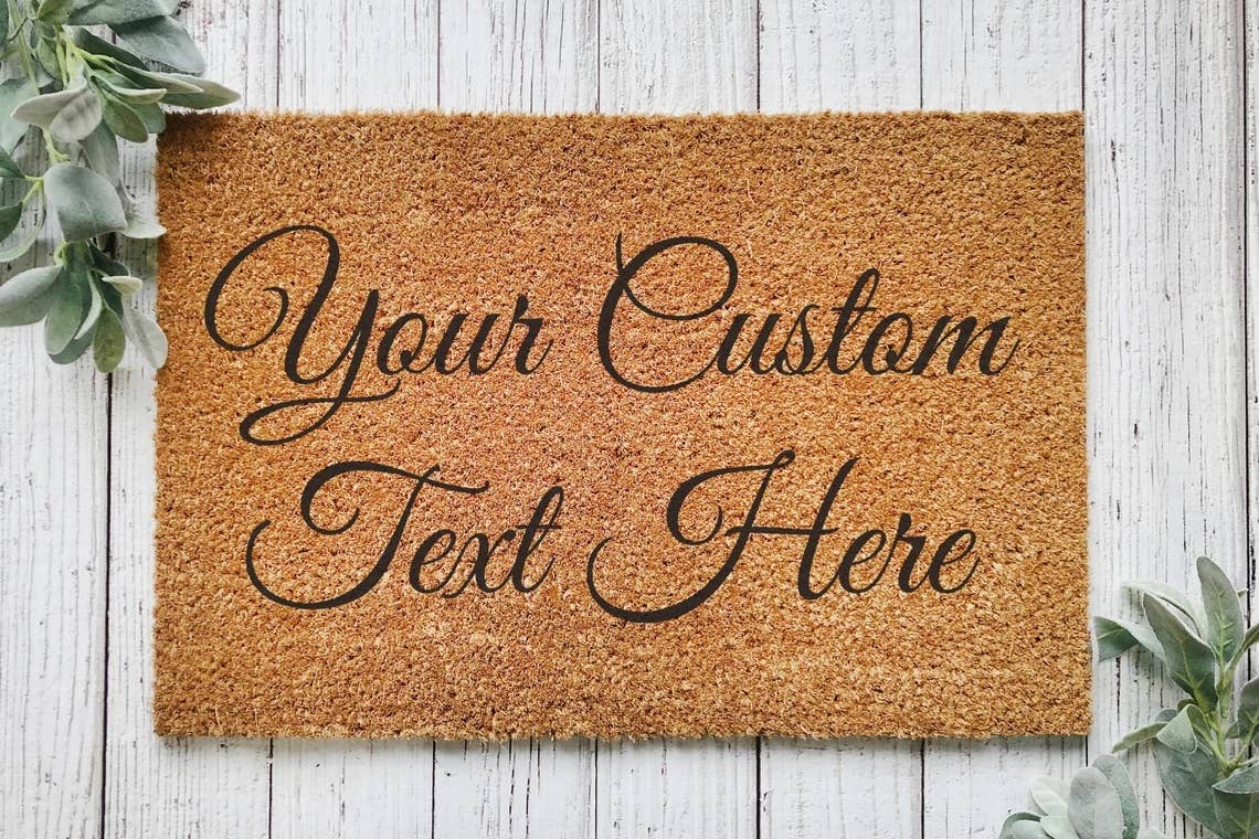 Personalized Door Mat - Custom Logo or Text