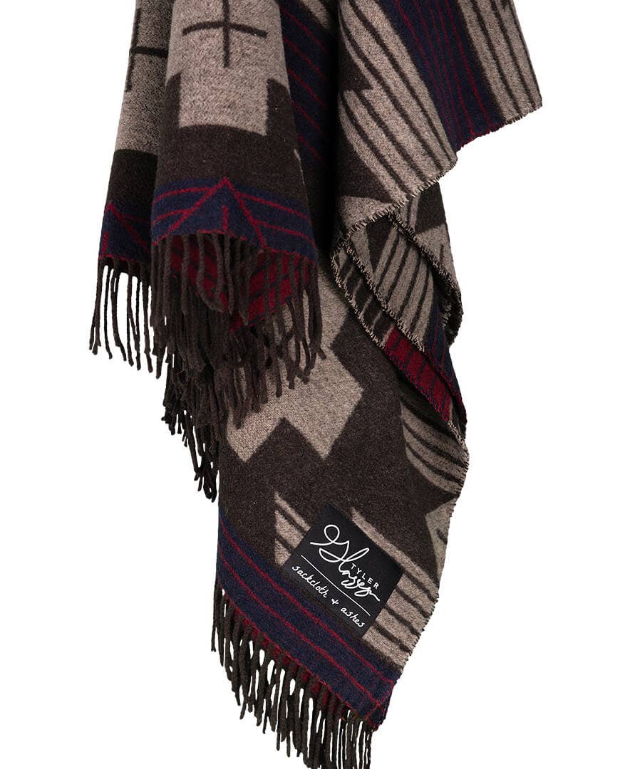 Sakcloth & Ashes Wool Blanket Legacy Monsoon Skies