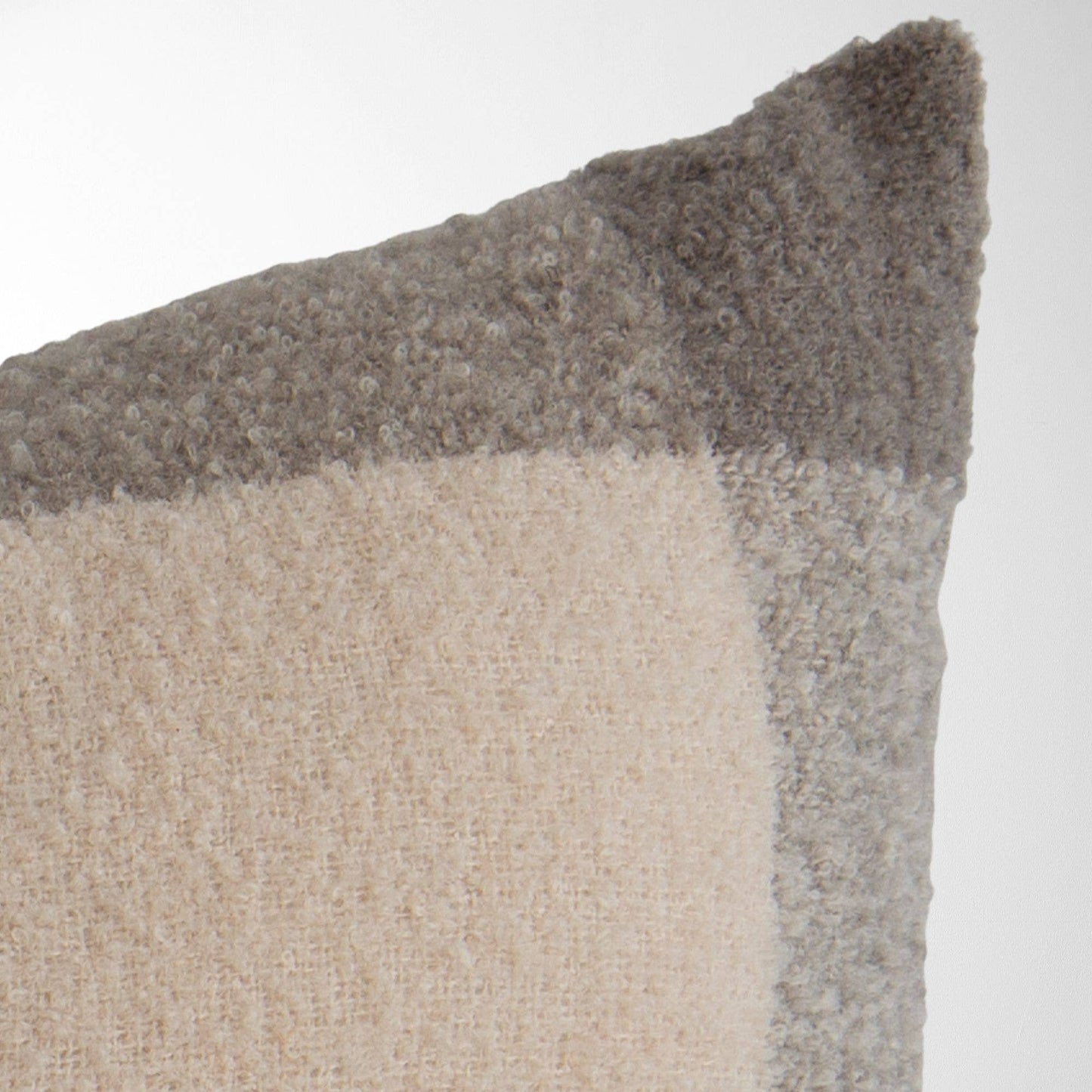 Oden Boucle with Border Pillow Cover