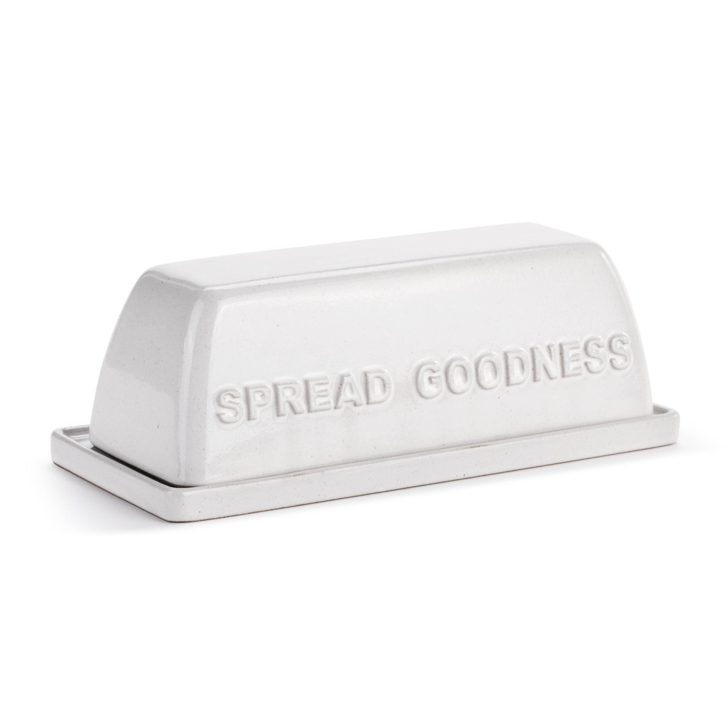 White Spread Goodness Butter Dish