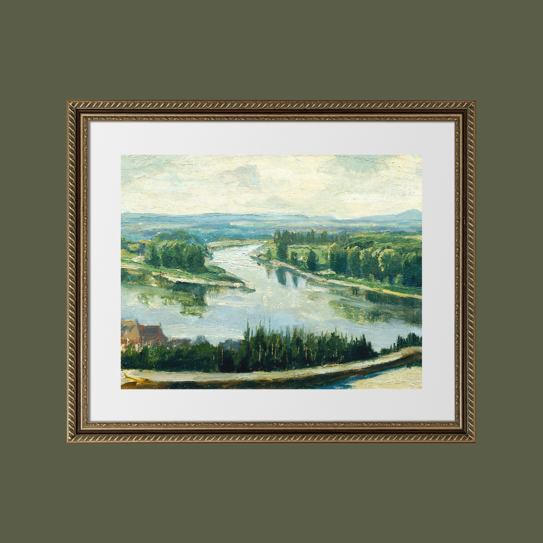 Valley River Landscape Art Print