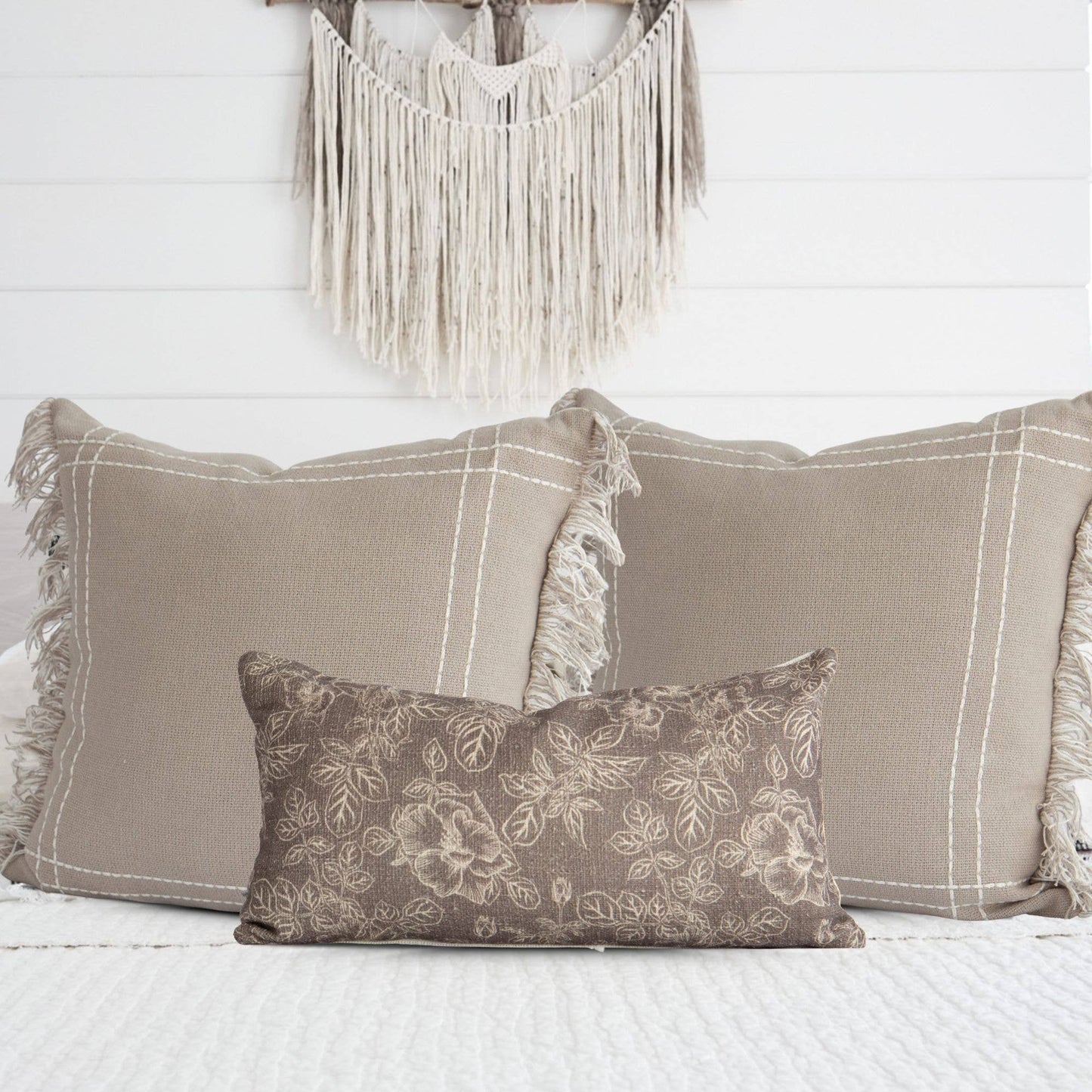 Saratoga Crosshatch Pillow Cover