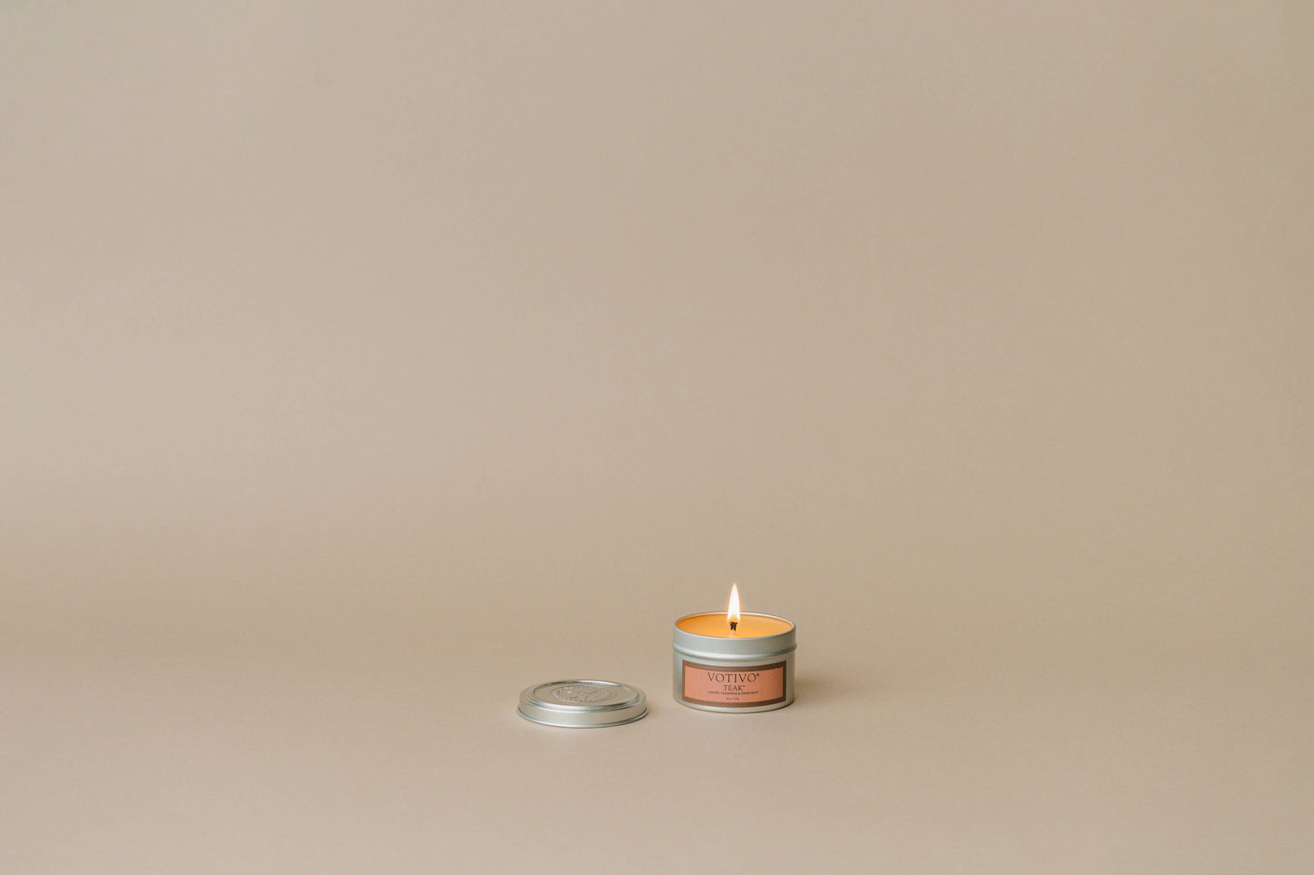 Aromatic Travel Tin Candle - Teak