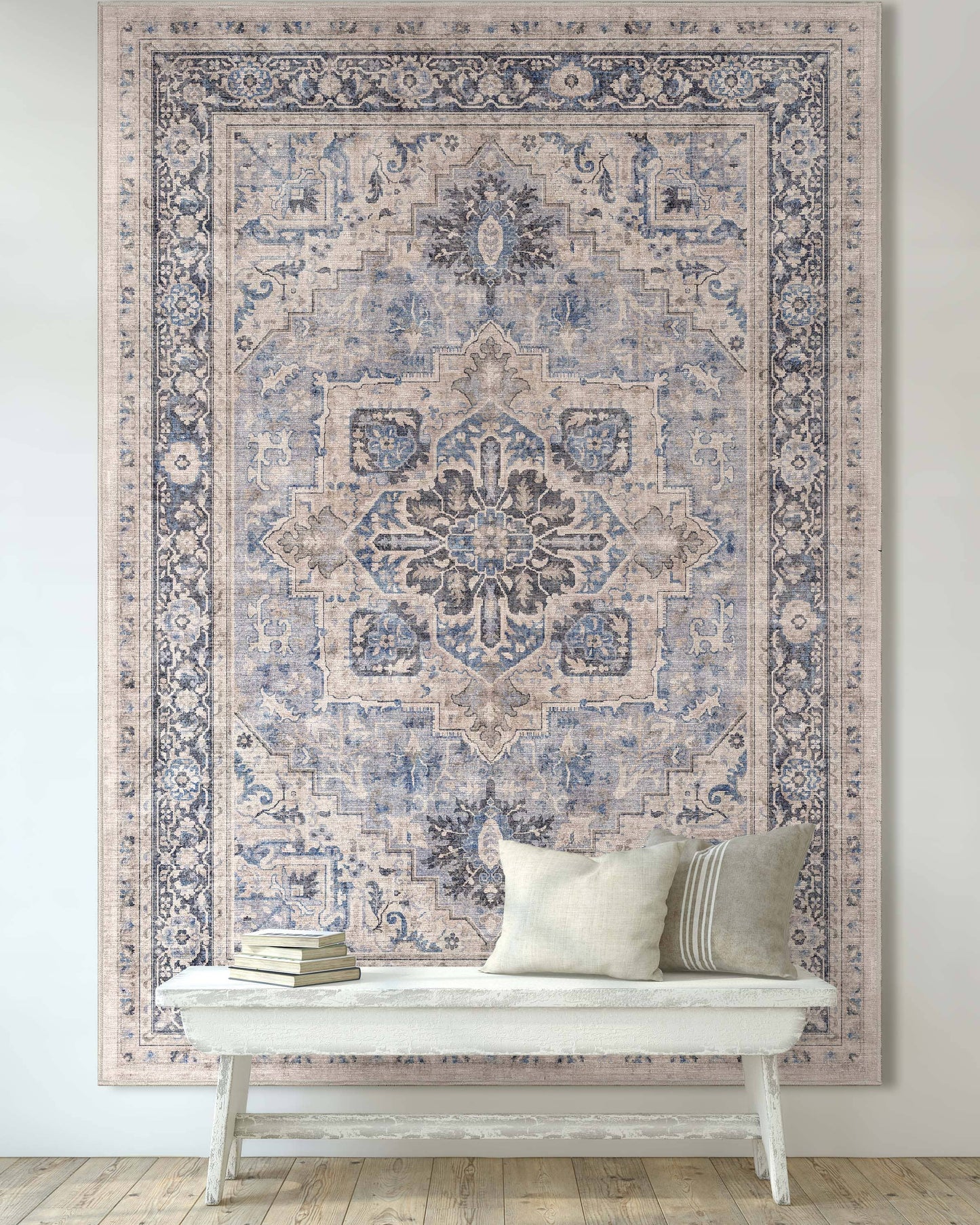 Tirana Vintage Medallion Oriental Flat-Weave Rug