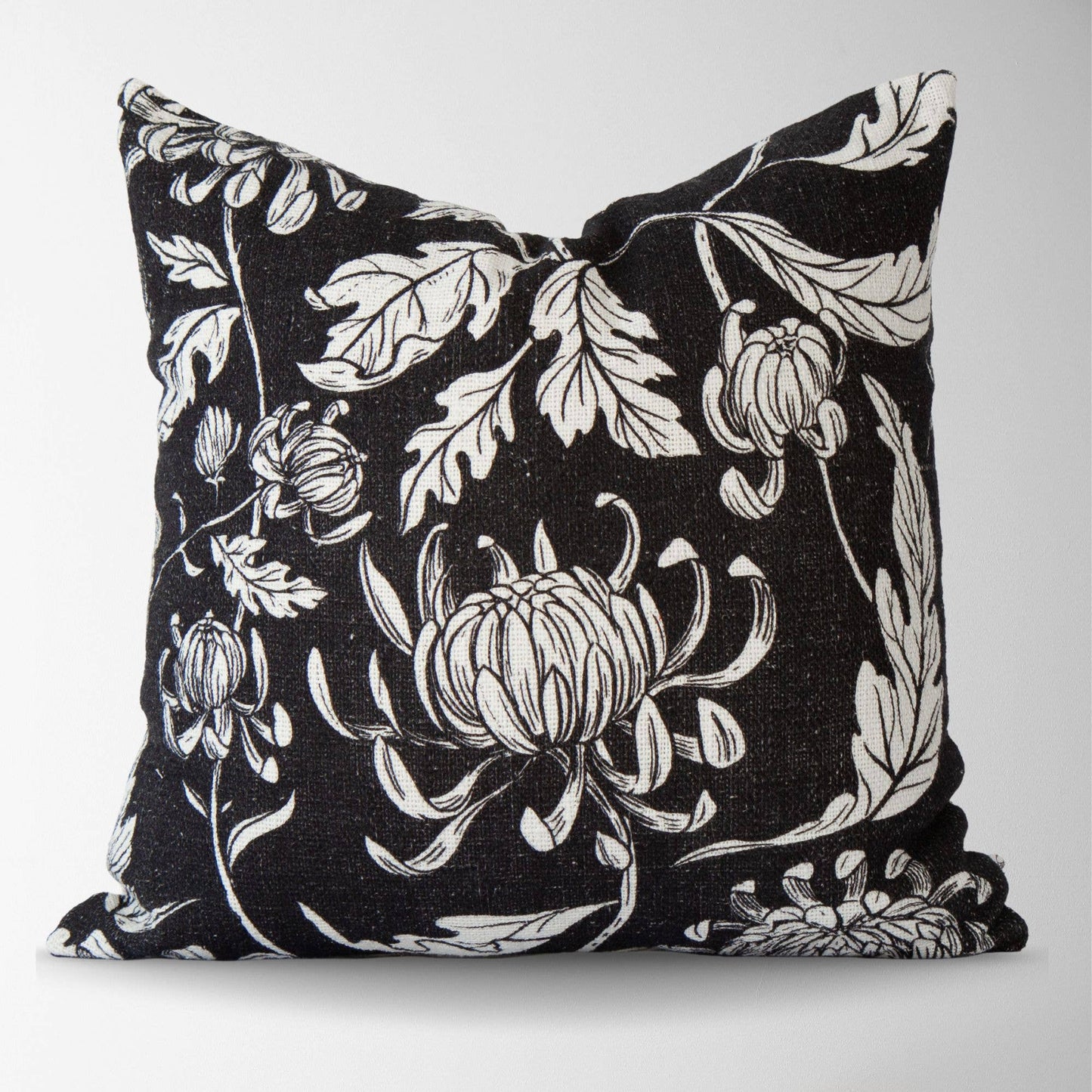 Everly Vintage Peony Block Print Floral Pillow Cover